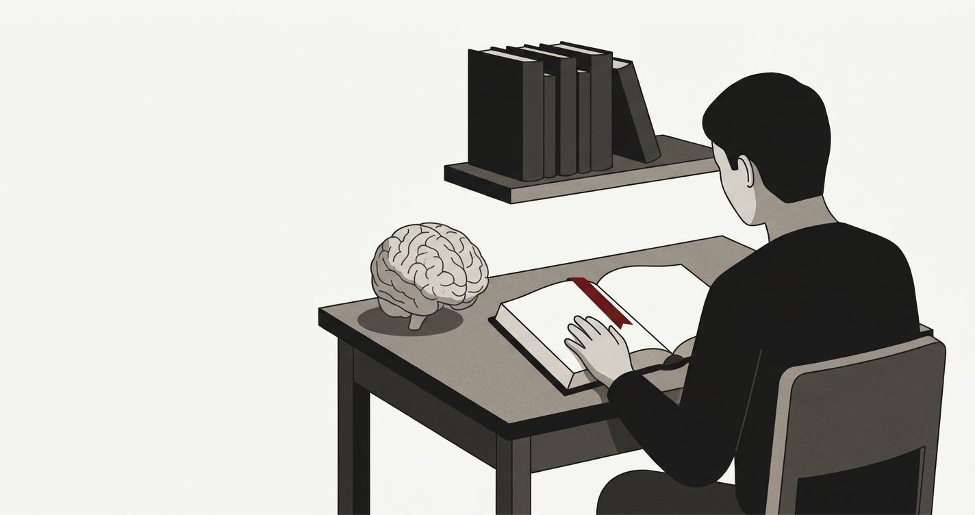 Étudiant en troisième année de licence de psychologie qui tient son mémoire dans un cabinet de consultation